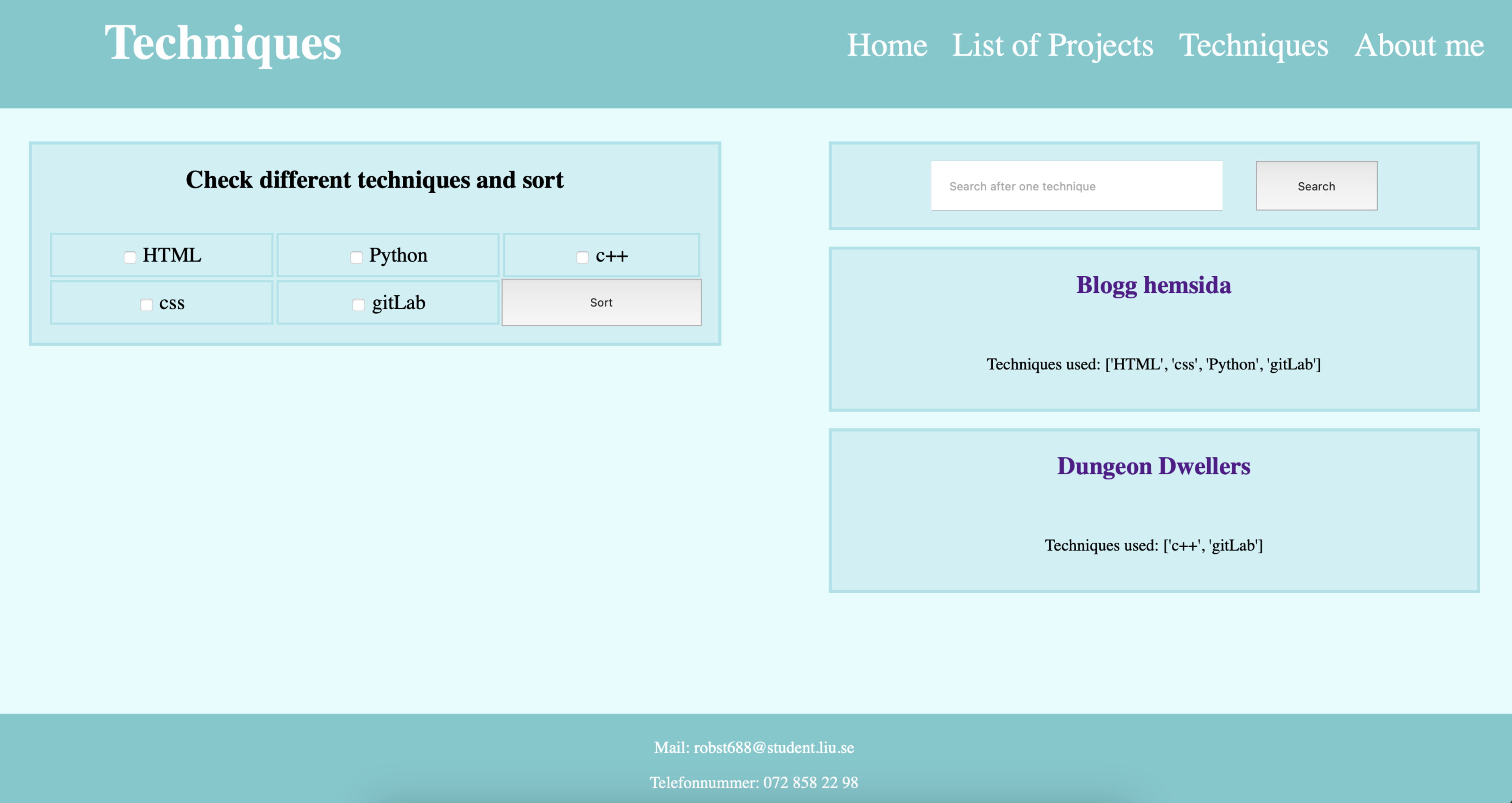 Picture on the project