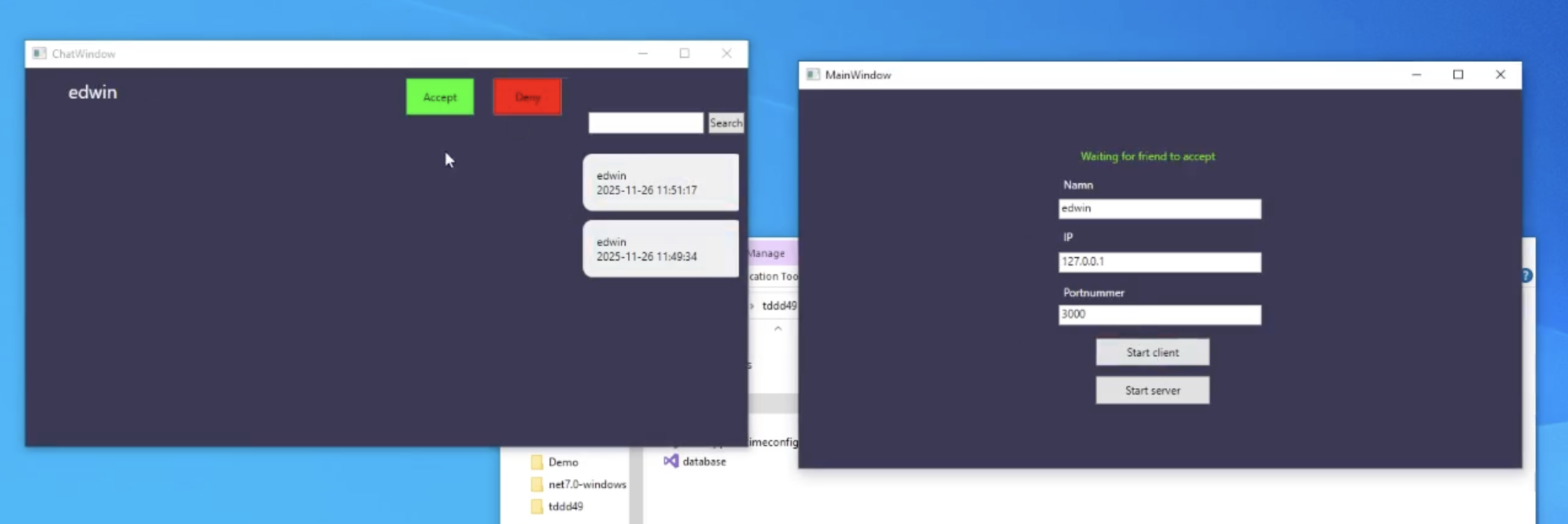 Picture on the project